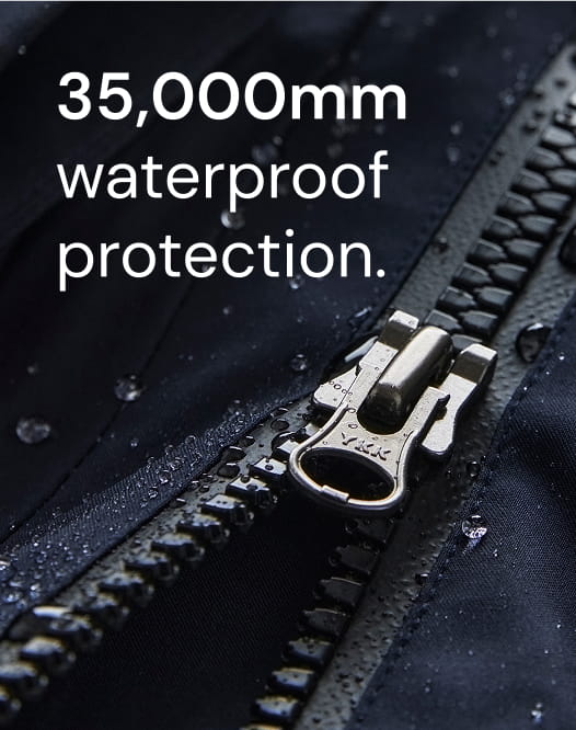 35,000mm waterproof protection.