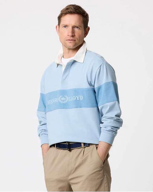 Voyager Rugby Shirt - Fog Blue