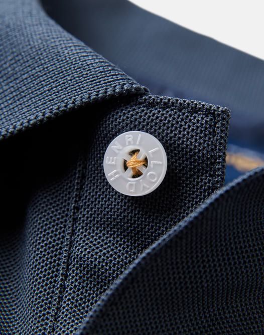 Men's Dri-Fast LS Polo - Navy Black