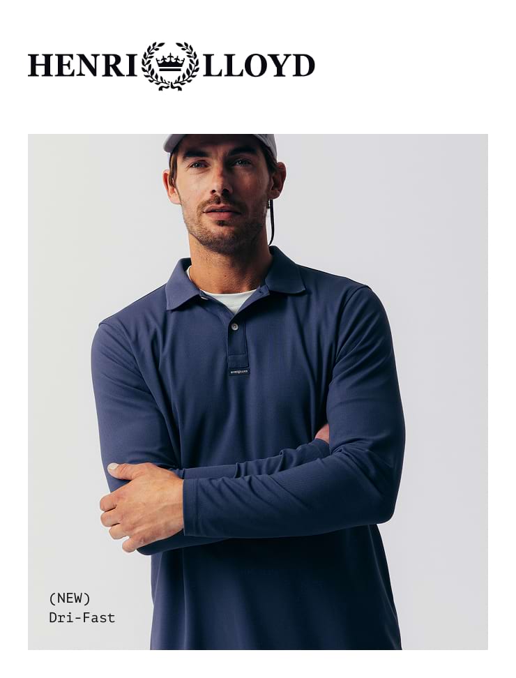 Men's Dri-Fast LS Polo - Navy Black