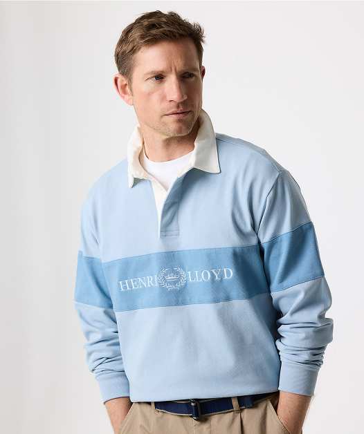 Voyager Rugby Shirt - Fog Blue