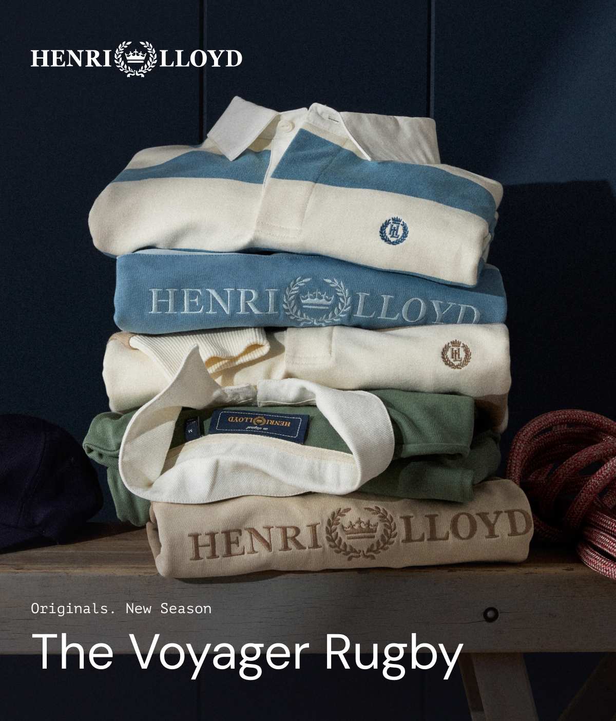 Henri-Lloyd - Originals. New Season - The Voyager Rugby