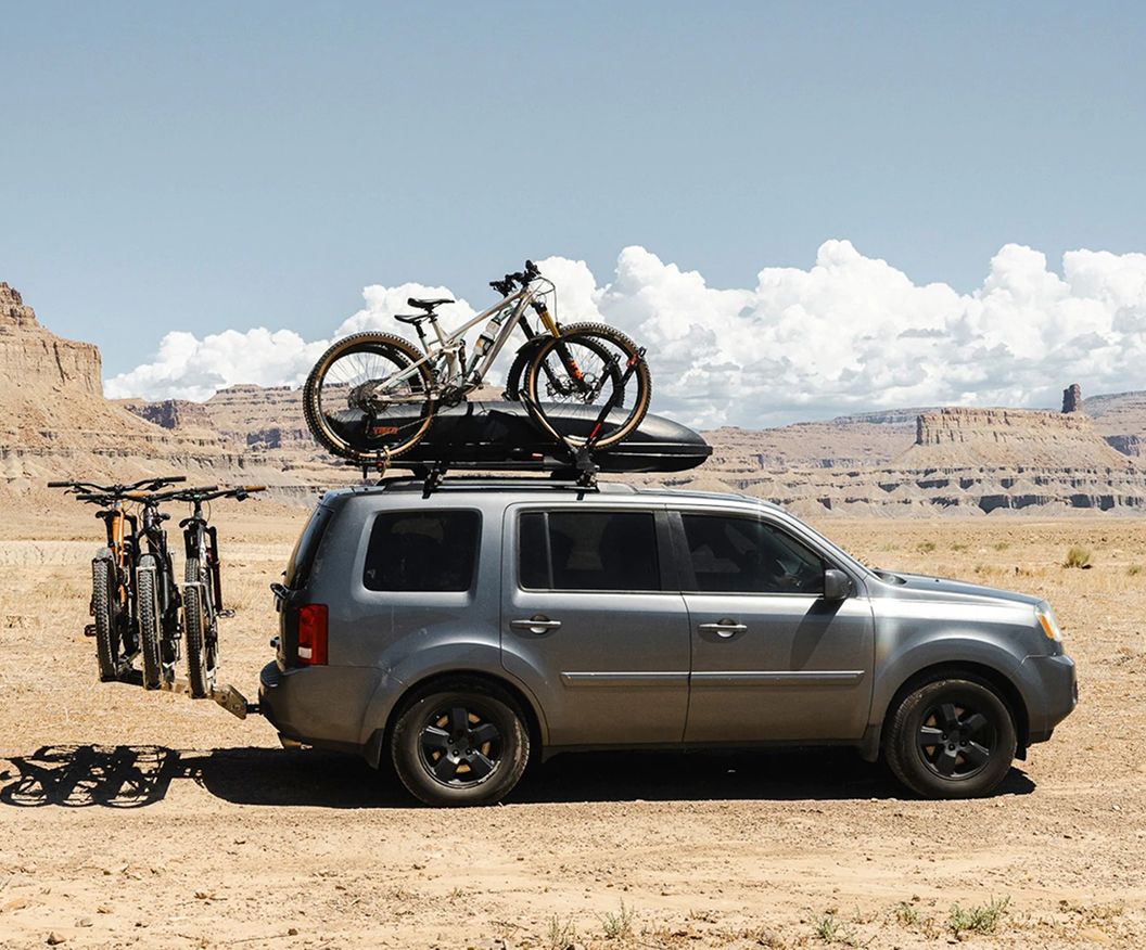 SUV with bicycles