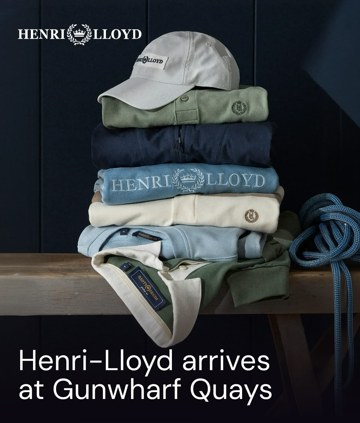 Henri-Lloyd arrives at Gunwharf Quays