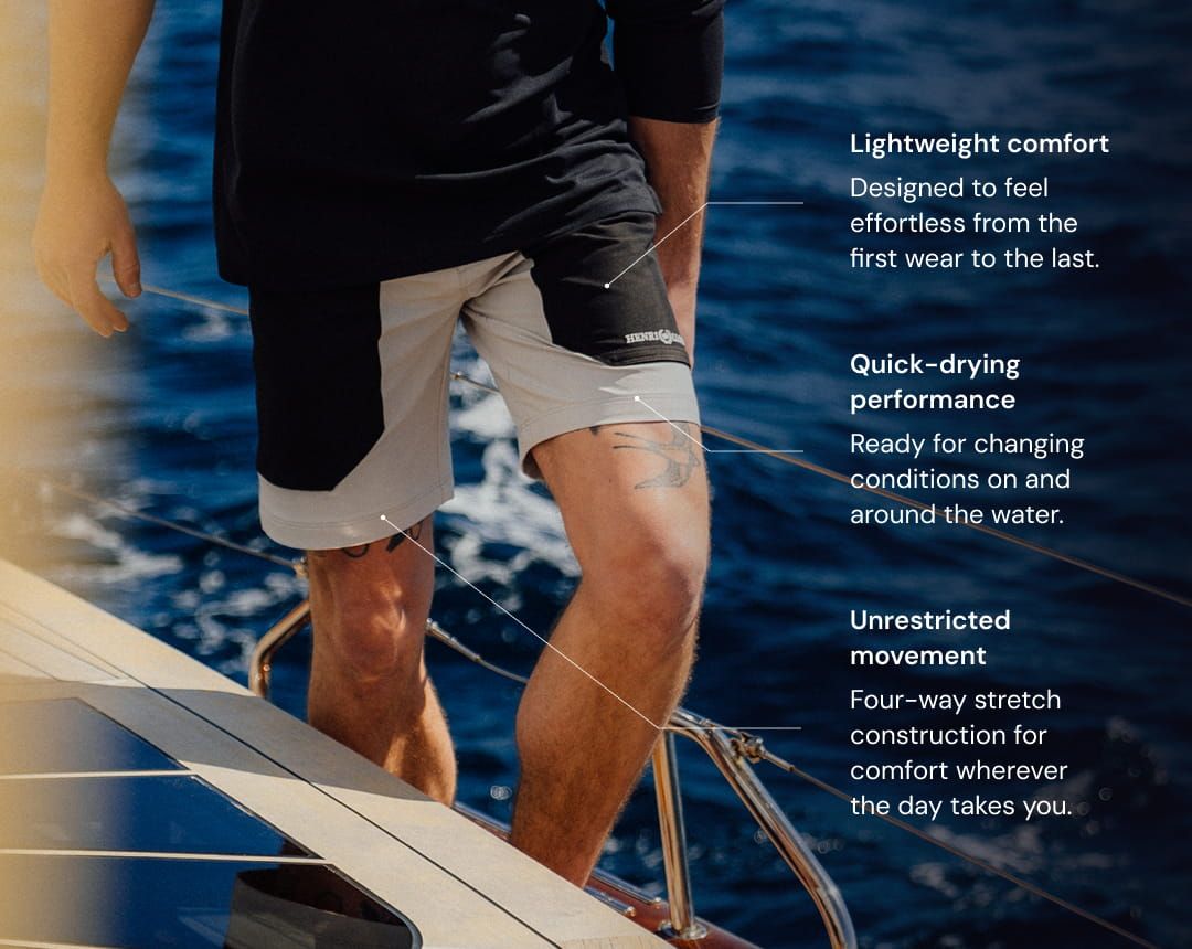 Lightweight comfort - Quick-drying performance - Unrestricted movement