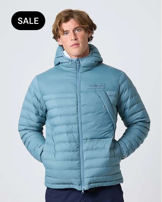 Male Person wearing a Bergen Hooded Jacket